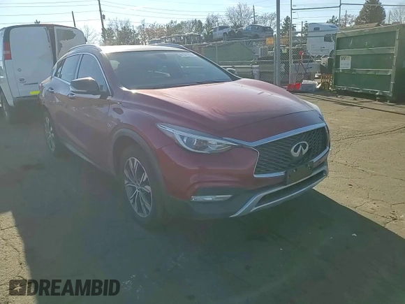 2017 Infiniti QX30 Premium with VIN SJKCH5CR2HA037261, listed as a Copart auction lot 81511084 with 72,345 mi miles and Salvage title. Bid and sale history available at DreamBid. Image 10.