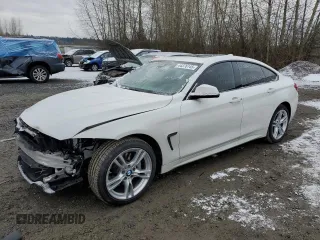 2019 BMW 4 Series 440i xDrive with VIN WBA4J7C58KBM76337, listed as a Copart auction lot 44376145 with 57,786 mi miles and Salvage Title. Bid and sale history available at carsss.com. Image 1.