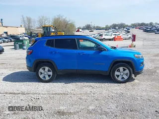 2022 Jeep Compass Latitude with VIN 3C4NJDBB5NT178361, listed as a IAAI auction lot 41874823 with 37,241 mi miles and . Bid and sale history available at DreamBid. Image 13.
