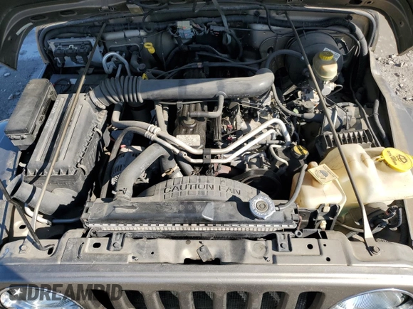 2004 Jeep Wrangler Sahara with VIN 1J4FA59S14P755450, listed as a Copart auction lot 58558005 with 194,044 mi miles and Salvage title. Bid and sale history available at DreamBid. Image 11.