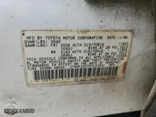 1999 Toyota RAV4 with VIN JT3HP10V7X7123591, listed as a Copart auction lot 43275765 with 213,338 mi miles and Salvage Title. Bid and sale history available at carsss.com. Image 14.