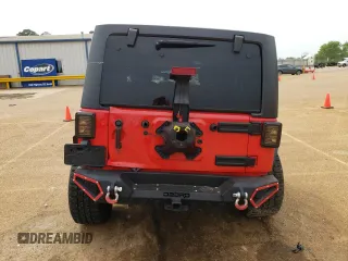 2018 Jeep Wrangler JK Unlimited Sport S with VIN 1C4HJWDG7JL875196, listed as a Copart auction lot 48335044 with 0 mi miles and Salvage Title. Bid and sale history available at carsss.com. Image 6.