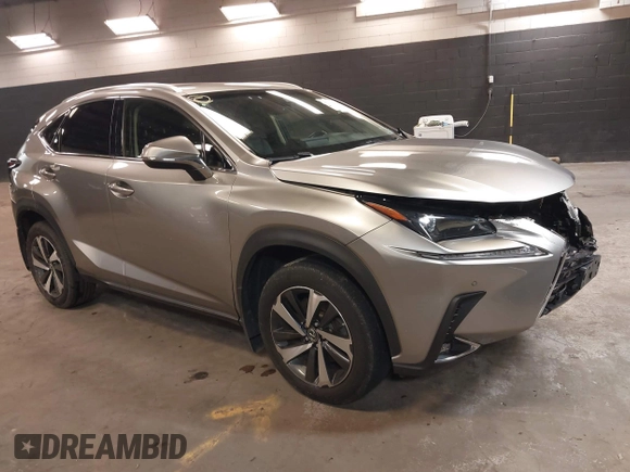 2019 Lexus NX with VIN JTJBARBZ3K2184568, listed as a IAAI auction lot 41839309 with 61,681 mi miles. Bid and sale history available at carsss.com. Image 1.