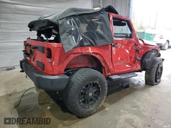 2014 Jeep Wrangler Sport with VIN 1C4AJWAG6EL139619, listed as a Copart auction lot 54935445 with 79,001 mi miles and Salvage title. Bid and sale history available at DreamBid. Image 3.