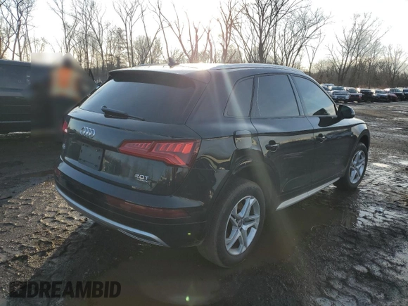 2018 Audi Q5 Premium with VIN WA1ANAFY8J2157784, listed as a Copart auction lot 84956734 with 103,611 mi miles and Salvage Title. Bid and sale history available at carsss.com. Image 3.