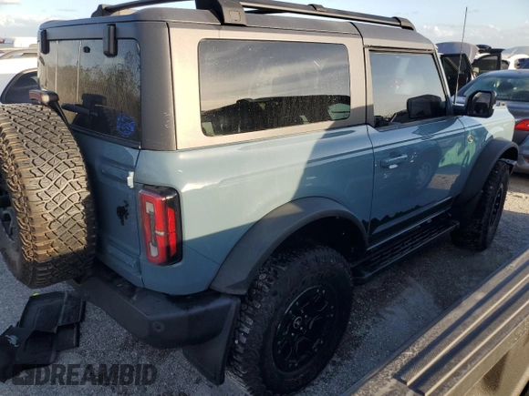 2021 Ford Bronco with VIN 1FMDE5CP5MLA66892, listed as a Copart auction lot 76394824 with 28,750 mi miles and Non repairable. Bid and sale history available at DreamBid. Image 3.