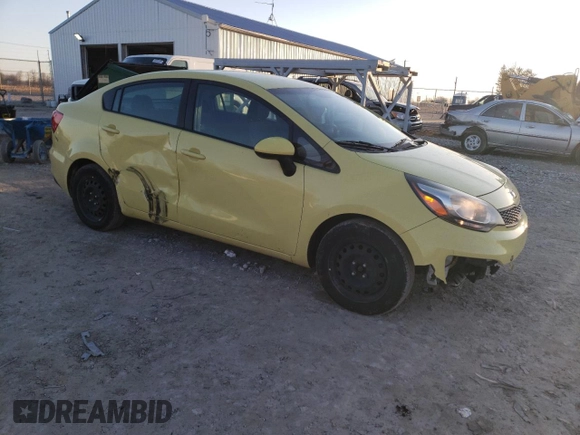 2016 Kia Rio LX with VIN KNADM4A31G6544890, listed as a Copart auction lot 48296555 with 125,169 mi miles and Salvage Title. Bid and sale history available at carsss.com. Image 4.