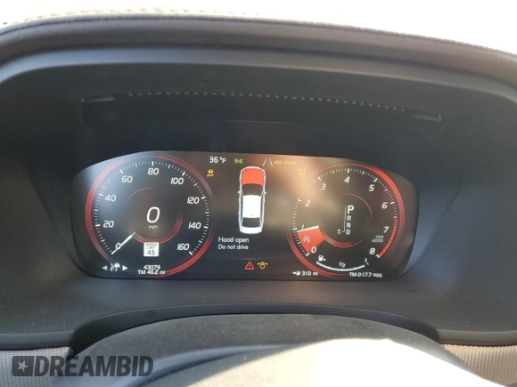 2020 Volvo S90 R-Design with VIN LVYA22MT5LP174097, listed as a Copart auction lot 87796705 with 43,079 mi miles and Salvage Title. Bid and sale history available at carsss.com. Image 9.