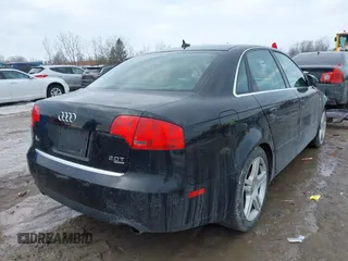 2007 Audi A4 2.0T with VIN WAUDF98E37A025495, listed as a IAAI auction lot 41636086 with 182,248 mi miles. Bid and sale history available at carsss.com. Image 4.