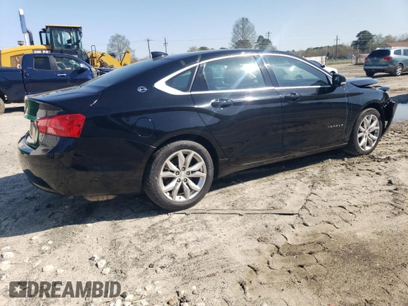 2017 Chevrolet Impala LT with VIN 2G1105S30H9160382, listed as a Copart auction lot 51758135 with 284,970 mi miles and Salvage Title. Bid and sale history available at DreamBid. Image 3.