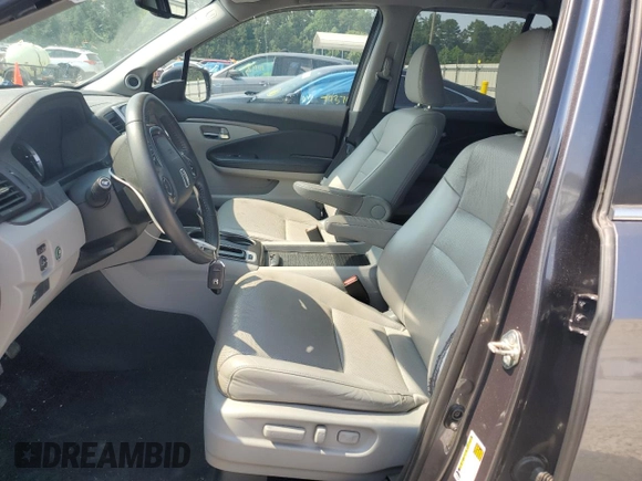 2017 Honda Ridgeline RTL-T with VIN 5FPYK2F69HB010616, listed as a Copart auction lot 58718625 with 113,047 mi miles and Salvage title. Bid and sale history available at DreamBid. Image 7.
