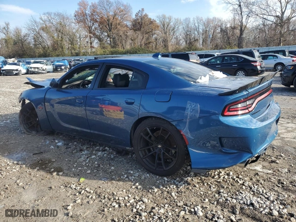 2020 Dodge Charger Scat Pack with VIN 2C3CDXGJ9LH217933, listed as a Copart auction lot 81929234 with 94,790 mi miles and Clean Title. Bid and sale history available at carsss.com. Image 2.