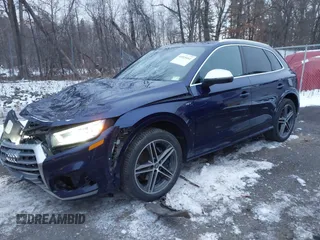 2018 Audi SQ5 Premium Plus with VIN WA1A4AFY2J2085029, listed as a IAAI auction lot 41015161 with 84,590 mi miles and . Bid and sale history available at DreamBid. Image 17.