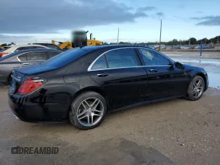 2018 Mercedes-Benz S 560 with VIN WDDUG8GB0JA384253, listed as a Copart auction lot 85543844 with 73,378 mi miles and Non Repairable. Bid and sale history available at carsss.com. Image 3.
