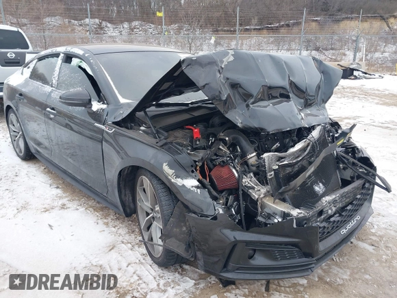 2019 Audi A5 Sportback Prestige with VIN WAUFNCF5XKA071183, listed as a IAAI auction lot 41336991 with 81,760 mi miles. Bid and sale history available at carsss.com. Image 16.