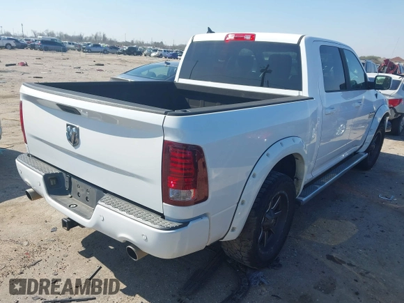 2014 Ram 1500 Sport with VIN 1C6RR6MTXES430058, listed as a IAAI auction lot 41601389 with 282,485 mi miles and . Bid and sale history available at DreamBid. Image 4.