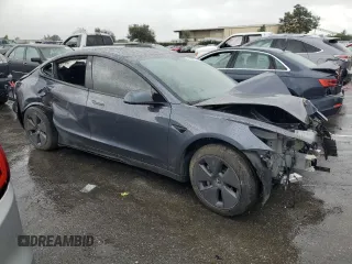 2023 Tesla Model 3 with VIN 5YJ3E1EA2PF639868, listed as a Copart auction lot 49247765 with 19,215 mi miles and Salvage Title. Bid and sale history available at carsss.com. Image 4.
