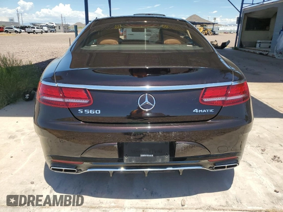 2018 Mercedes-Benz S-Class S 560 with VIN WDDXJ8GB5JA035605, listed as a Copart auction lot 60770214 with 0 mi miles and Salvage Title. Bid and sale history available at carsss.com. Image 6.