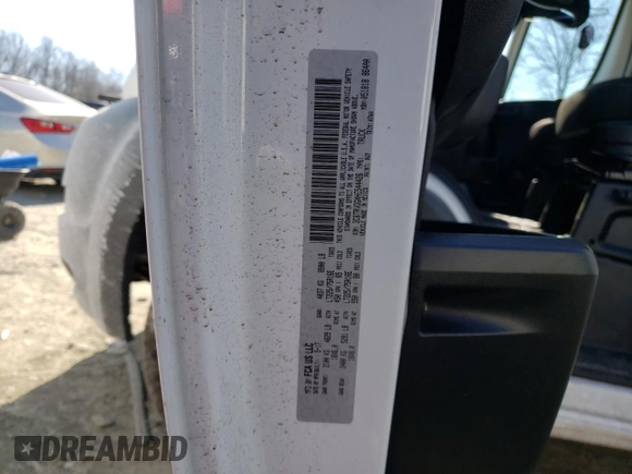 2017 Ram ProMaster Cargo with VIN 3C6TRVDGXHE544426, listed as a Copart auction lot 46569555 with 56,571 mi miles and Clean Title. Bid and sale history available at carsss.com. Image 12.