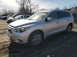2015 Infiniti QX60 z VIN 5N1AL0MM0FC515754, wystawiony jako Copart lot #48455105 z przebiegiem 95 431 mil mil oraz Szkody całkowita. Historia ofert i sprzedaży dostępna na DreamBid. Obrazek 1.