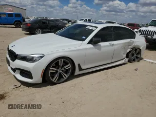 2018 BMW 7 Series 740i with VIN WBA7E2C51JG742075, listed as a Copart auction lot 65057923 with 0 mi miles. Bid and sale history available at carsss.com. Image 1.