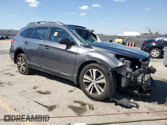 2019 Subaru Outback Limited with VIN 4S4BSANC7K3228618, listed as a Copart auction lot 47032615 with Not Provided miles and Non Repairable. Bid and sale history available at DreamBid. Image 4.