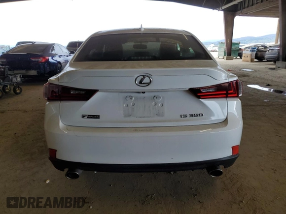 2016 Lexus IS 350 with VIN JTHBE1D29G5026507, listed as a Copart auction lot 50567655 with 118,101 mi miles and Salvage Title. Bid and sale history available at DreamBid. Image 6.