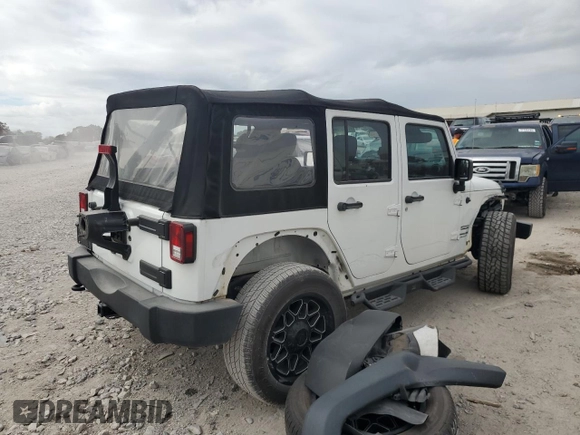 2018 Jeep Wrangler JK Unlimited Sport S with VIN 1C4BJWDGXJL898946, listed as a Copart auction lot 77688334 with 34,179 mi miles and Salvage Title. Bid and sale history available at carsss.com. Image 3.