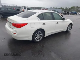 2017 Infiniti Q50 2.0t with VIN JN1CV7AR0HM681482, listed as a IAAI auction lot 41734242 with 228,838 mi miles. Bid and sale history available at carsss.com. Image 4.