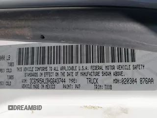2017 Ram 2500 Tradesman с VIN 3C6MR5AJ3HG643744, выставлен на аукционе IAAI как лот 42342463 с пробегом 149 912 миль миль и . История ставок и продаж доступна на DreamBid. Изображение 9.