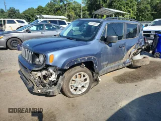 2022 Jeep Renegade Latitude with VIN ZACNJDB15NPN72356, listed as a Copart auction lot 63713805 with 23,755 mi miles and Salvage title. Bid and sale history available at DreamBid. Image 1.