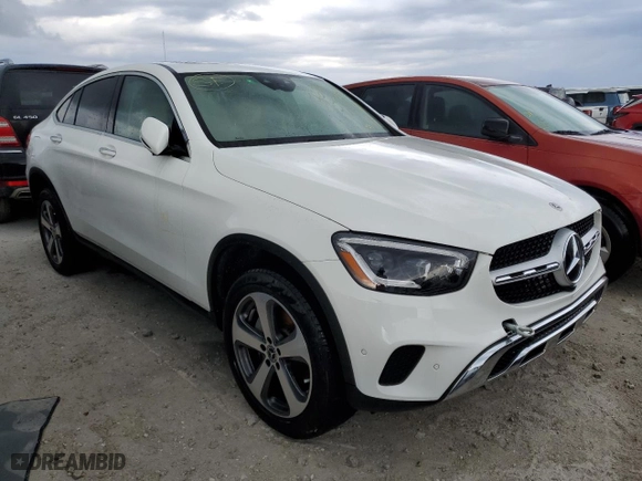 2023 Mercedes-Benz GLC with VIN W1N0J8EB1PG168536, listed as a Copart auction lot 76258234 with 0 mi miles and Non Repairable. Bid and sale history available at carsss.com. Image 4.