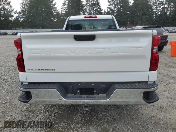 2023 Chevrolet Silverado 1500 Work Truck with VIN 3GCNAAED9PG332707, listed as a Copart auction lot 49746465 with 7,017 mi miles and Clean Title. Bid and sale history available at carsss.com. Image 6.