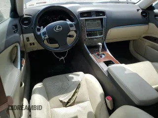 2011 Lexus IS 250 with VIN JTHCF5C26B5045387, listed as a Copart auction lot 61343545 with 203,245 mi miles and Salvage title. Bid and sale history available at DreamBid. Image 8.