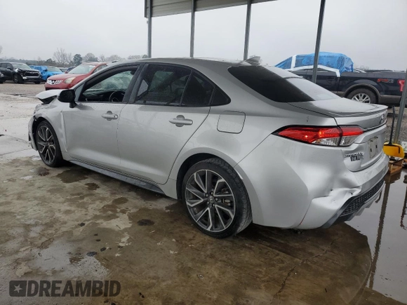 2020 Toyota Corolla SE with VIN 5YFS4RCE0LP024219, listed as a Copart auction lot 45129525 with 56,155 mi miles and Clean Title. Bid and sale history available at carsss.com. Image 2.