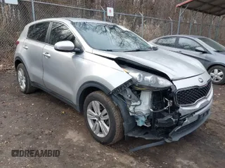 2019 Kia Sportage LX with VIN KNDPM3AC5K7567666, listed as a IAAI auction lot 41620997 with 92,088 mi miles. Bid and sale history available at carsss.com. Image 1.