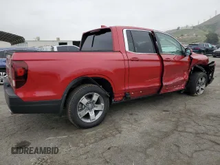 2025 Honda Ridgeline RTL z VIN 5FPYK3F57SB023210, wystawiony jako Copart lot #53093665 z przebiegiem 898 mil mil oraz Szkoda całkowita • Salvage title. Historia ofert i sprzedaży dostępna na DreamBid. Obrazek 3.