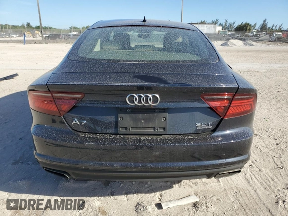 2016 Audi A7 3.0 Premium Plus with VIN WAUWGAFC3GN113139, listed as a Copart auction lot 47787875 with 45,010 mi miles and Salvage Title. Bid and sale history available at carsss.com. Image 6.