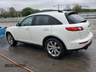 2005 Infiniti FX z VIN JNRAS08W95X201000, wystawiony jako Copart lot #51965805 z przebiegiem 293 681 mil mil oraz Szkody całkowita. Historia ofert i sprzedaży dostępna na DreamBid. Obrazek 2.