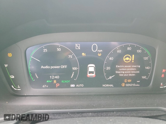 2023 Honda Accord EX-L with VIN 1HGCY2F62PA061403, listed as a Copart auction lot 53706615 with 24,210 mi miles and Salvage title. Bid and sale history available at DreamBid. Image 9.