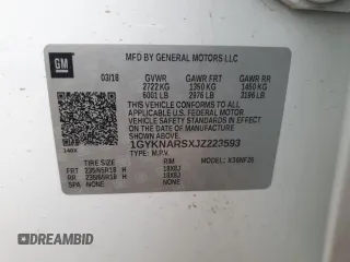 2018 Cadillac XT5 FWD with VIN 1GYKNARSXJZ223593, listed as a Copart auction lot 54414045 with 48,097 mi miles and Salvage title. Bid and sale history available at DreamBid. Image 13.