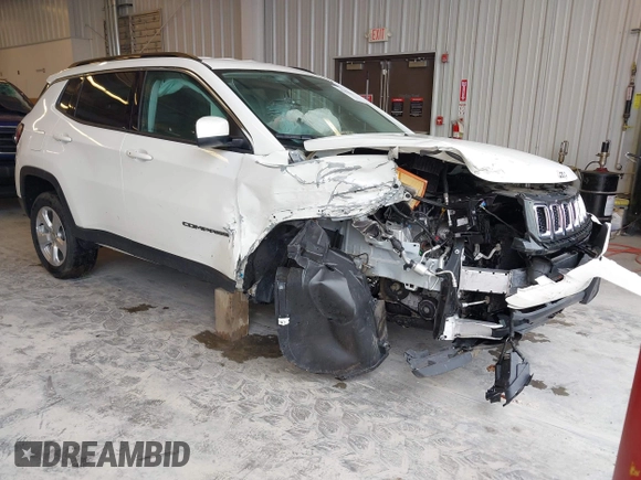 2018 Jeep Compass Latitude with VIN 3C4NJCBB3JT502380, listed as a IAAI auction lot 42144953 with Not provided miles and . Bid and sale history available at DreamBid. Image 1.