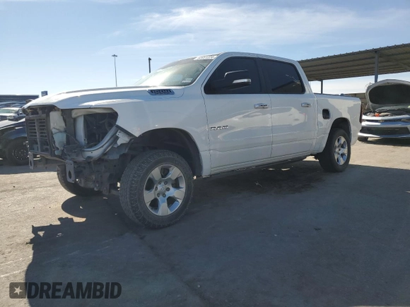 2019 Ram 1500 Big Horn/Lone Star with VIN 1C6SRFFT5KN668991, listed as a Copart auction lot 82051224 with 95,336 mi miles and Salvage Title. Bid and sale history available at carsss.com. Image 1.