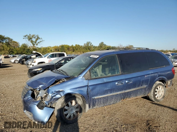 2007 Chrysler Town & Country LWB Touring with VIN 2A4GP54L57R125033, listed as a Copart auction lot 74336714 with 201,984 mi miles and Salvage Title. Bid and sale history available at carsss.com. Image 1.
