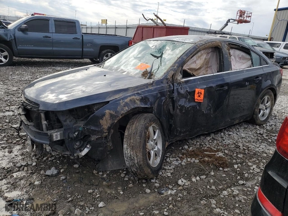 2015 Chevrolet Cruze LT with VIN 1G1PC5SB1F7258358, listed as a Copart auction lot 45280075 with 256,586 mi miles and Salvage Title. Bid and sale history available at carsss.com. Image 1.