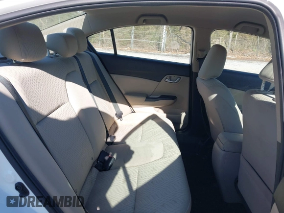 2015 Honda Civic LX with VIN 19XFB2F58FE113794, listed as a IAAI auction lot 41749054 with 163,452 mi miles. Bid and sale history available at carsss.com. Image 8.