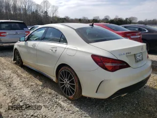 2018 Mercedes-Benz CLA with VIN WDDSJ4EB7JN533819, listed as a Copart auction lot 43959063 with 107,558 mi miles. Bid and sale history available at carsss.com. Image 2.