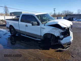 2006 Ford F-150 XLT with VIN 1FTPX145X6NB15870, listed as a Copart auction lot 45870145 with 218,990 mi miles and Salvage Title. Bid and sale history available at carsss.com. Image 4.