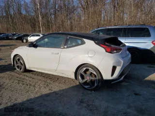 2019 Hyundai Veloster Turbo R-Spec with VIN KMHTH6AB7KU013196, listed as a Copart auction lot 46281785 with 117,555 mi miles and Salvage Title. Bid and sale history available at carsss.com. Image 2.