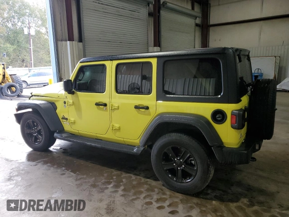 2023 Jeep Wrangler Willys with VIN 1C4HJXDN9PW640617, listed as a Copart auction lot 84894564 with 2,136 mi miles and Salvage Title. Bid and sale history available at DreamBid. Image 2.